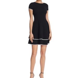 Mini cap sleeve shoulder dress